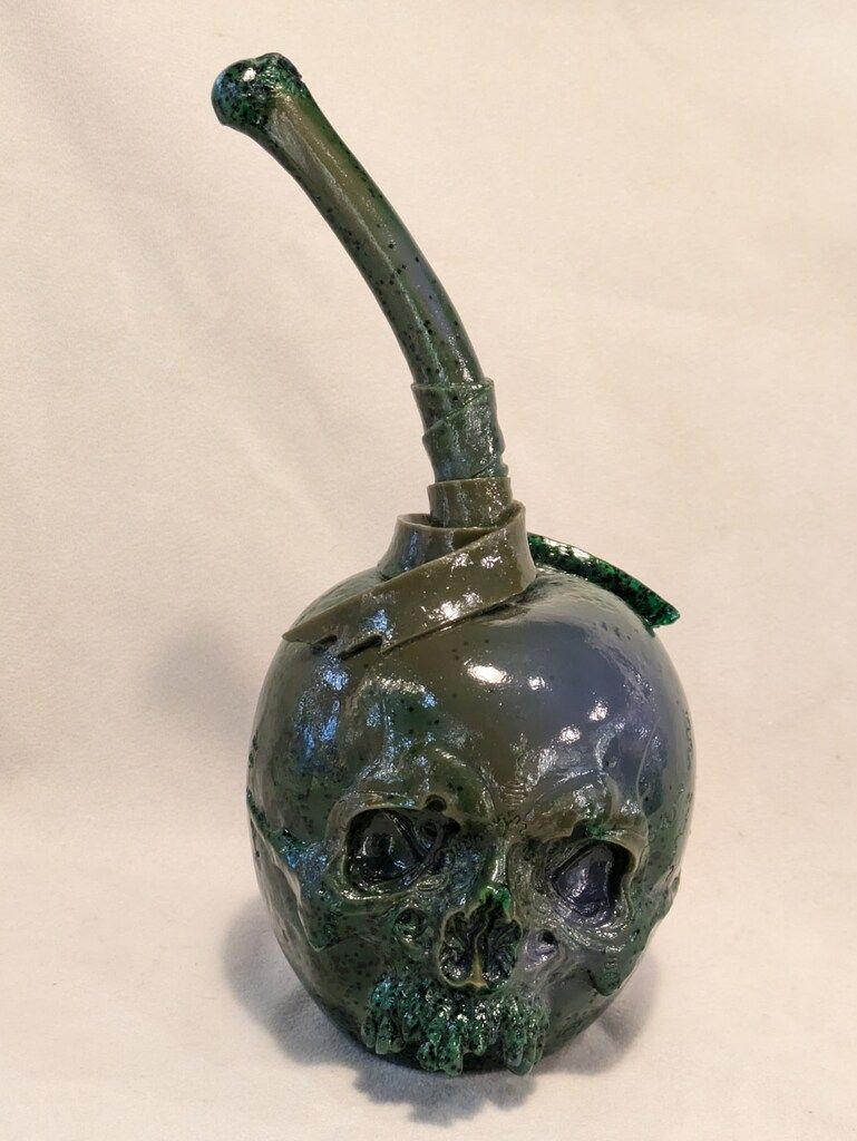 MEDICOM TOY PUSHEAD SOUR グレーパープルグリーンラメマーブル成型