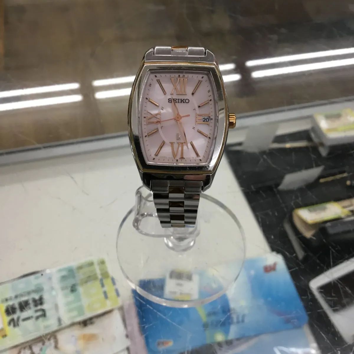 稼働品 SEIKO ルキア SSVW030 1B22-0AZ0 ピンク 電波ソーラー レディース 腕時計 エキスパート藤沢辻堂店 - メルカリ