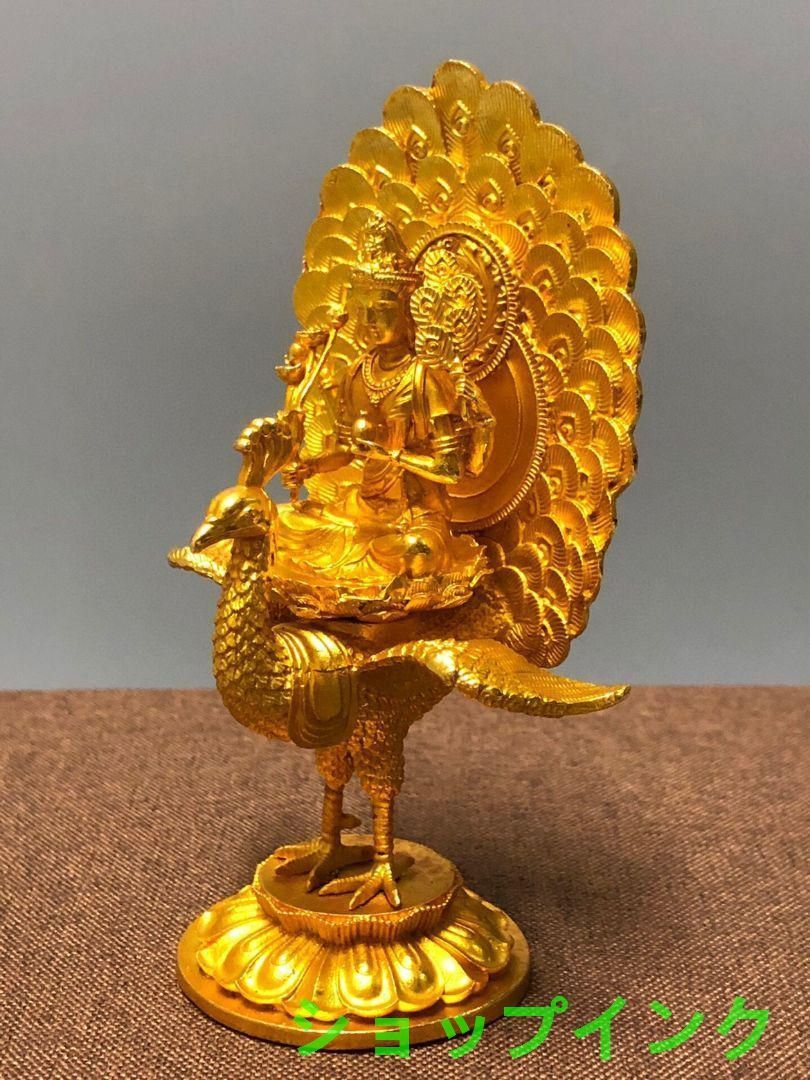 孔雀明王仏像 工芸品 美術品 置物 孔雀明王仏像 工芸品 美術品 置物 - メルカリ