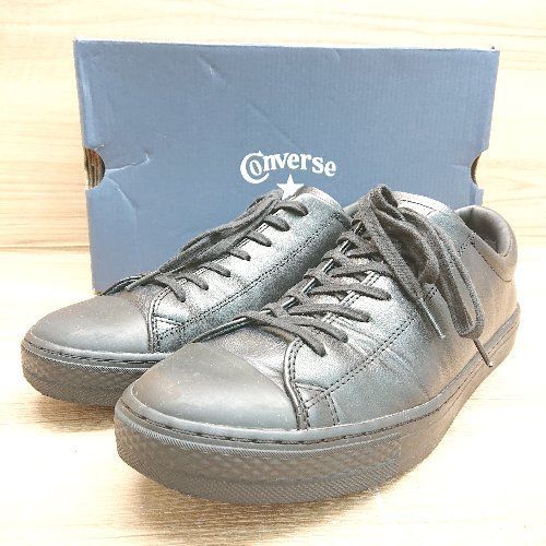 ◇ ◎ ○未使用○ CONVERSE コンバース レザー オールスター クップ OX(定番) スニーカー サイズ27 ブラック メンズ E - メルカリ