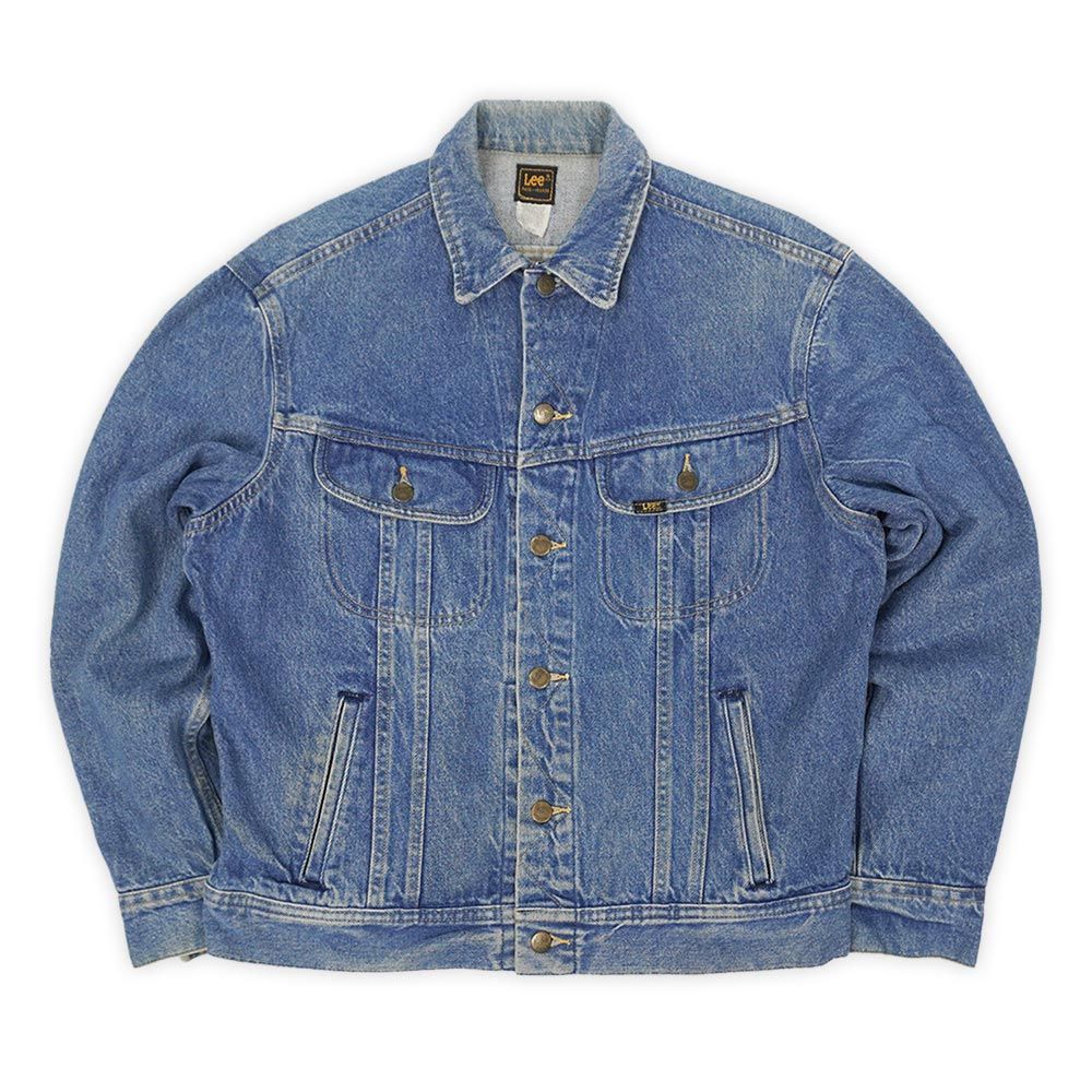リー Lee 80s 90s 80-90年代 220-8545 デニムジャケット Gジャン ジージャン トラッカー 101-J USA ヴィンテージ 旧タグ 古着 メンズ コート ジャケット インディゴブルー 40R