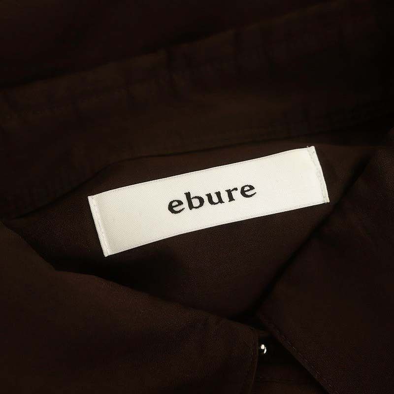 エブール ebure ティアードシャツワンピース ロング 長袖 36