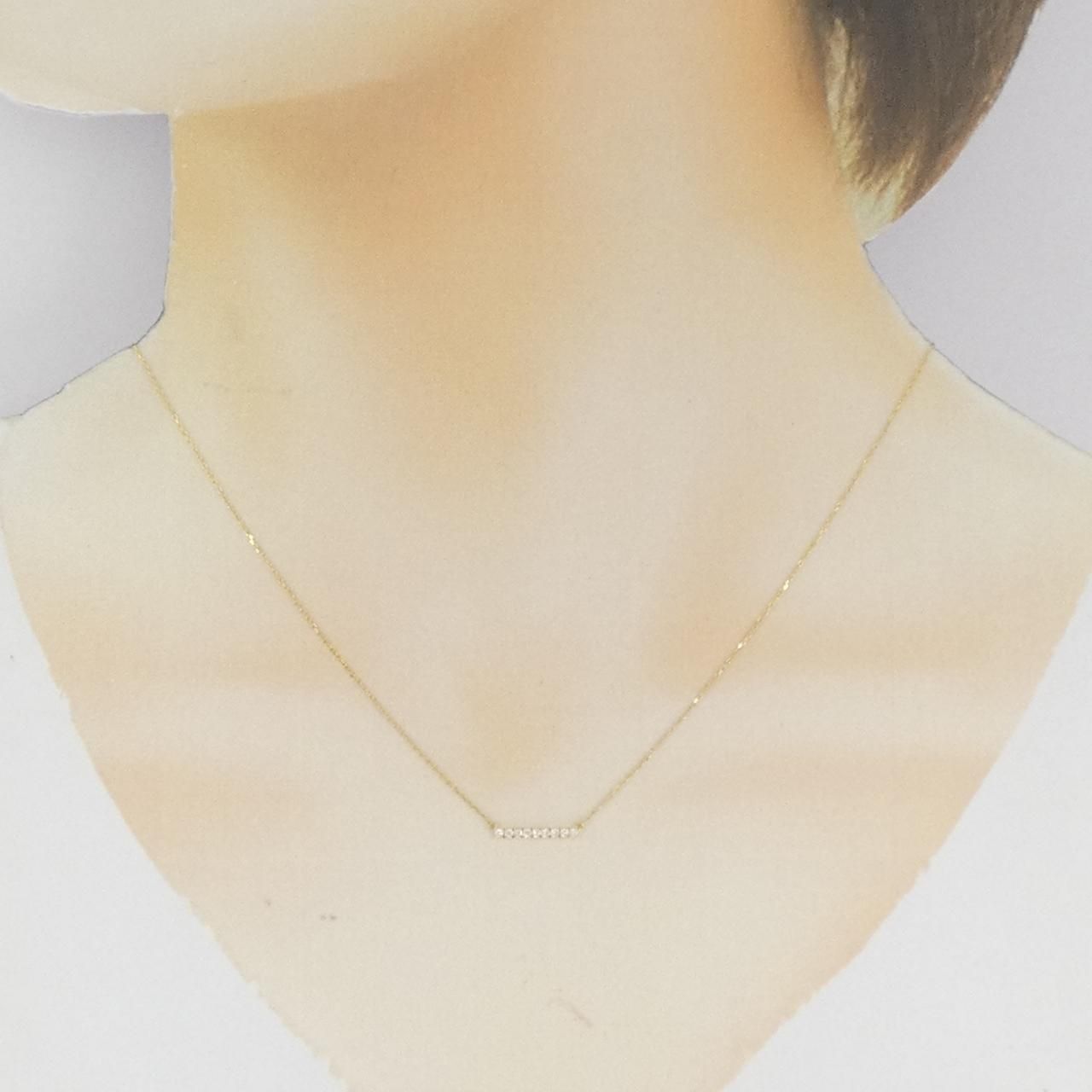 【値下げ】AHKAH アーカー ティナラインステーションネックレス K18YG AHKAH アーカー ティナラインステーションネックレス K18YG 値下げ