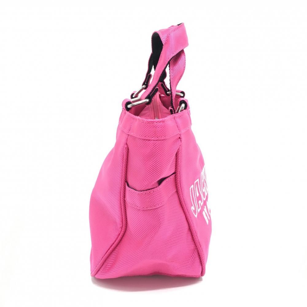 超美品】ジャックバニー カートバッグ ピンク×白 内サイド