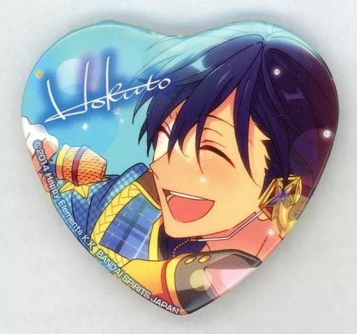 あんスタ 氷鷹北斗 とるパカ ハート缶バッジ 中古】バッジ・ピンズ 氷鷹北斗 「とるパカ! あんさんぶるスターズ