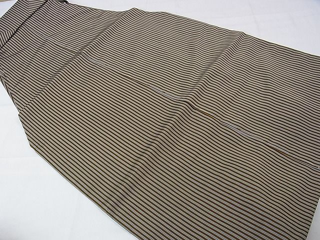 上 男性 人間国宝 甲田綏郎 精好仙台平 行燈袴 縞 kh 4