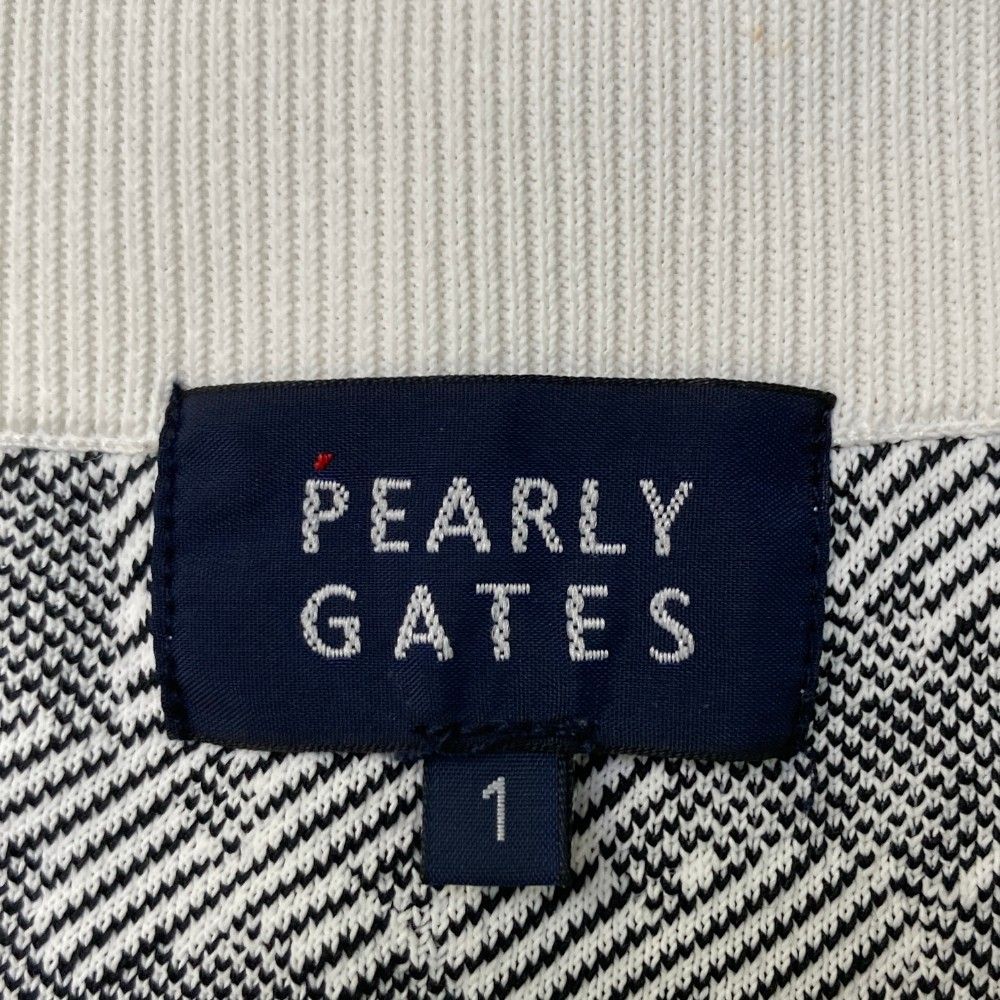 サイズ：1 PEARLY GATES パーリーゲイツ  ウエストロゴ ニットスカート 花柄 ホワイト系 [240101462834] ゴルフウェア レディース ストスト サイズ：1 PEARLY GATES パーリーゲイツ ウエストロゴ ニット