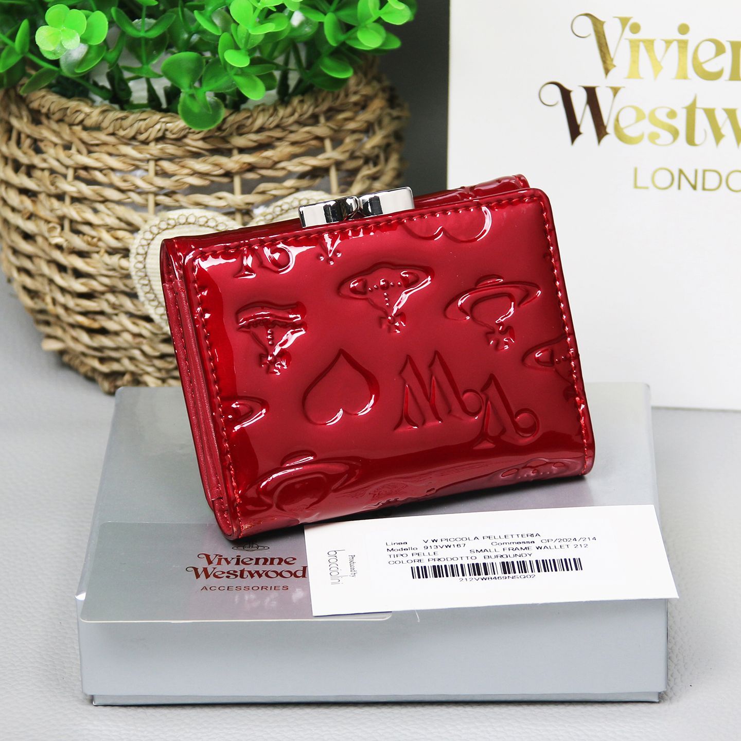 ★極美品★ヴィヴィアンウエストウッド　折り財布　三つ折り　がま口　レッド Vivienne Westwood - Vivienne ヴィヴィアン チェック 三つ折り