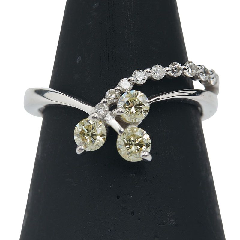 K18WG ホワイトゴールド レディース 1-0235845