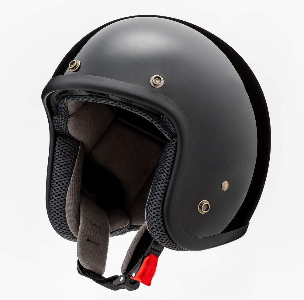3営業日で発送 YAMASHIRO 山城 山城 yamashiro バイク用 ヘルメット ジェット 全排気量対応 YH-001 山城ジェットヘルメット ブラックメタリック XL