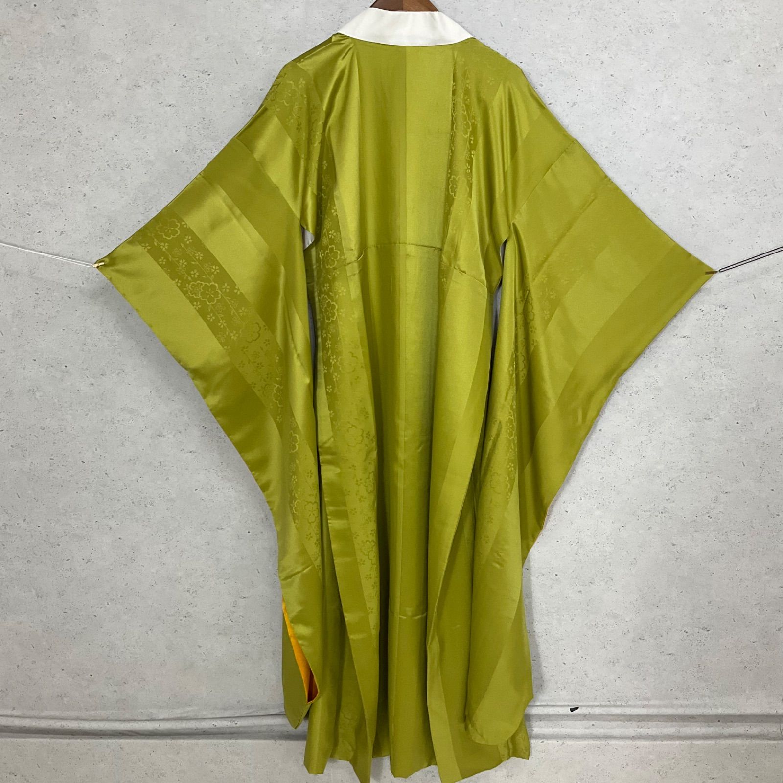 ◇kimono+one◇未使用同然◇振袖長襦袢◇袷◇正絹◇袖無双◇衣紋