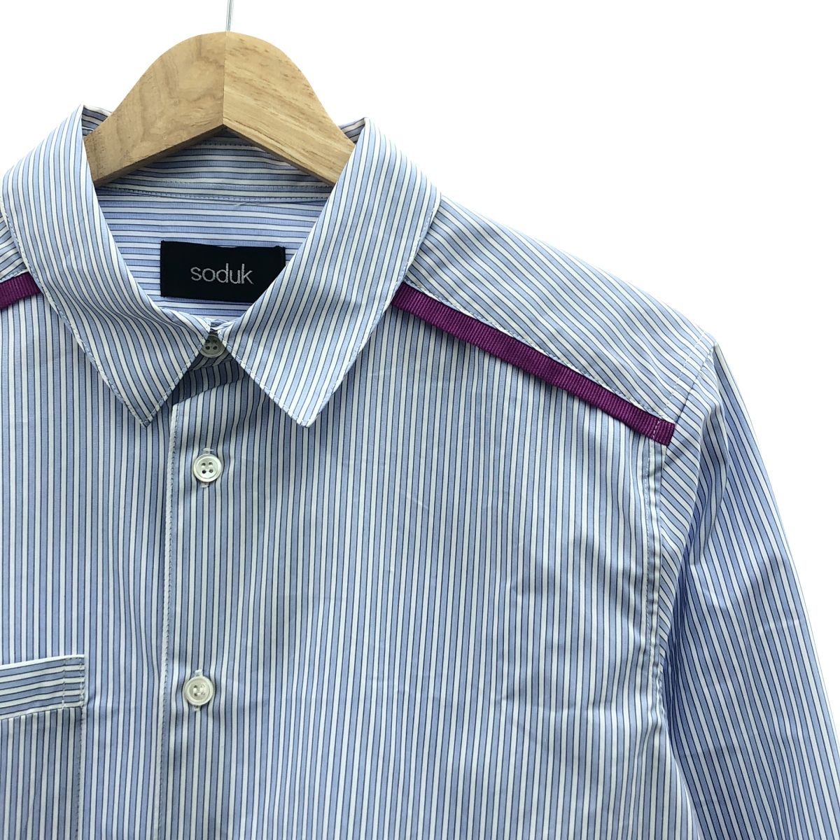 美品】 soduk / スドーク | colored line shirt ストライプ