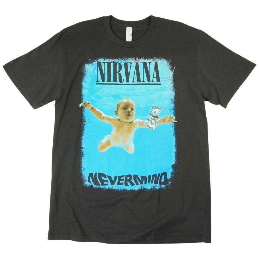 NIRVANAバンドティーNEVER MIND Tシャツサイズ多数ニルヴァーナ - メルカリ