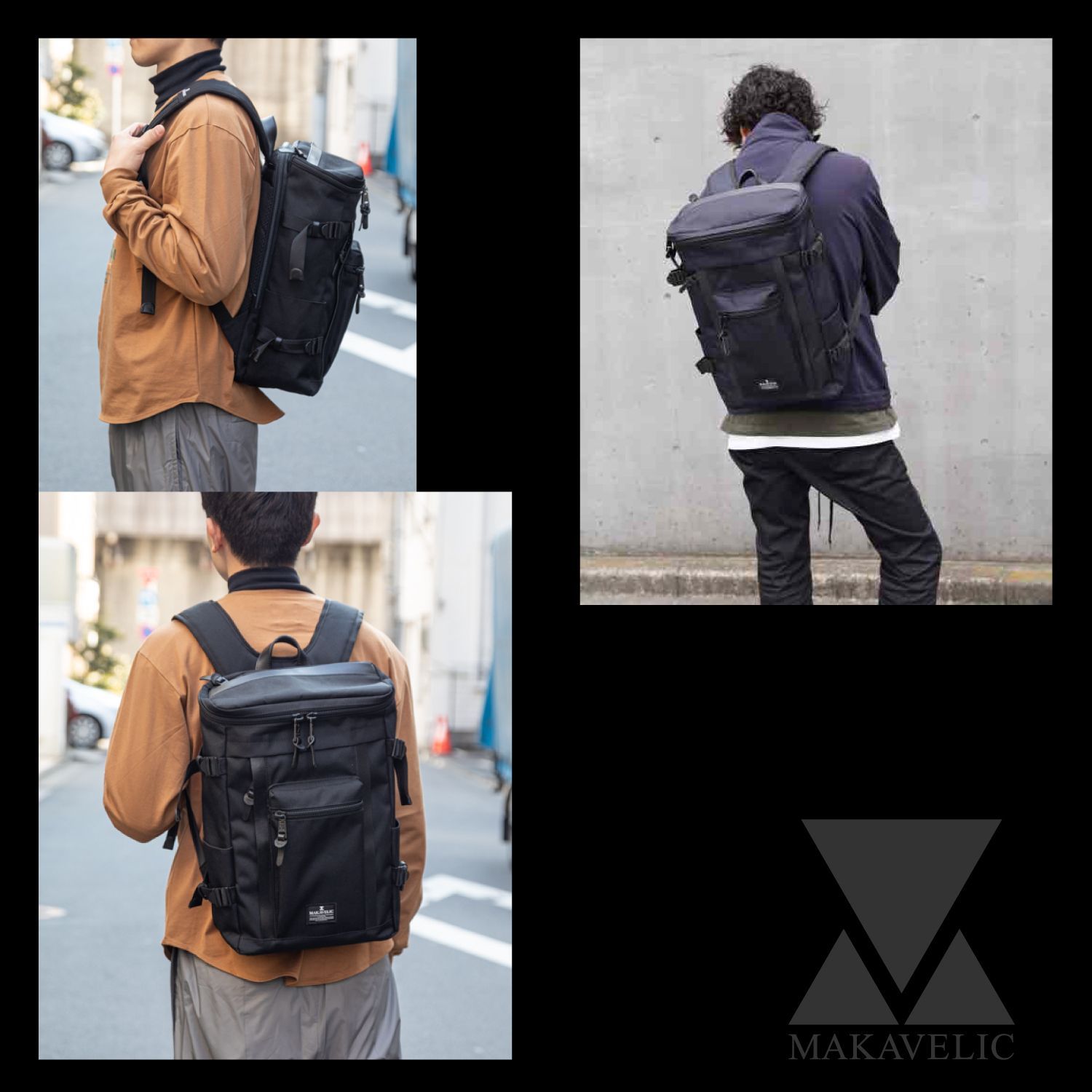 マキャベリック リュック 背面メッシュ サイドポケット 25L A4