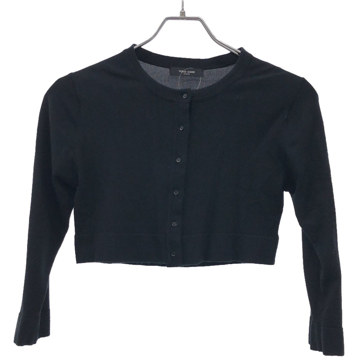 YOKO CHAN ヨーコチャン レーヨンストレッチクロップドニット  