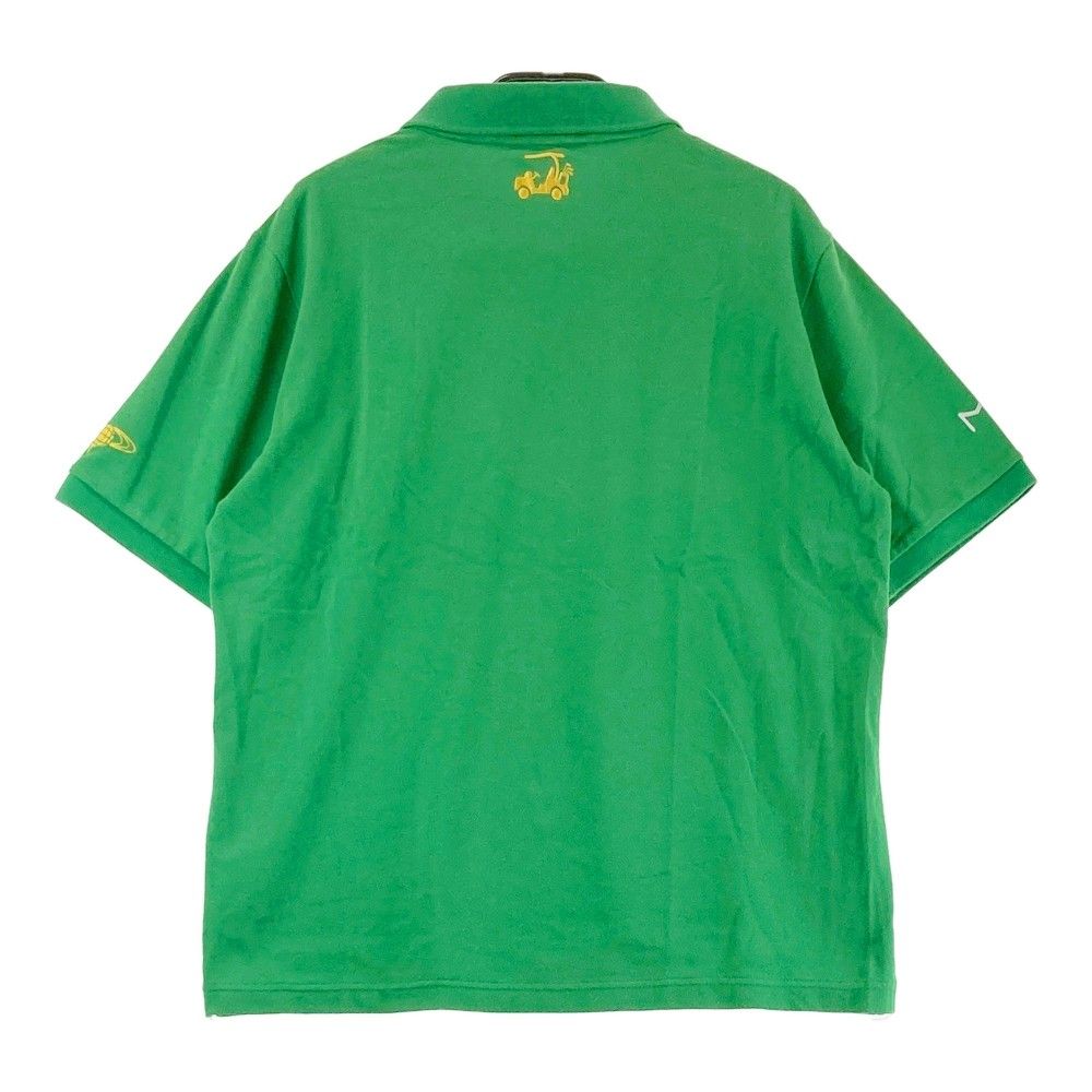 D138◆BEAMS GOLF ビームス◆半袖 ポロシャツ M ブルー×ホワイト マリン ボーダー メンズ トップス ゴルフウェア 鹿の子 コットン Tシャツ サイズ：S BEAMS GOLF ビームスゴルフ 半袖ポロシャツ ハーフジップ