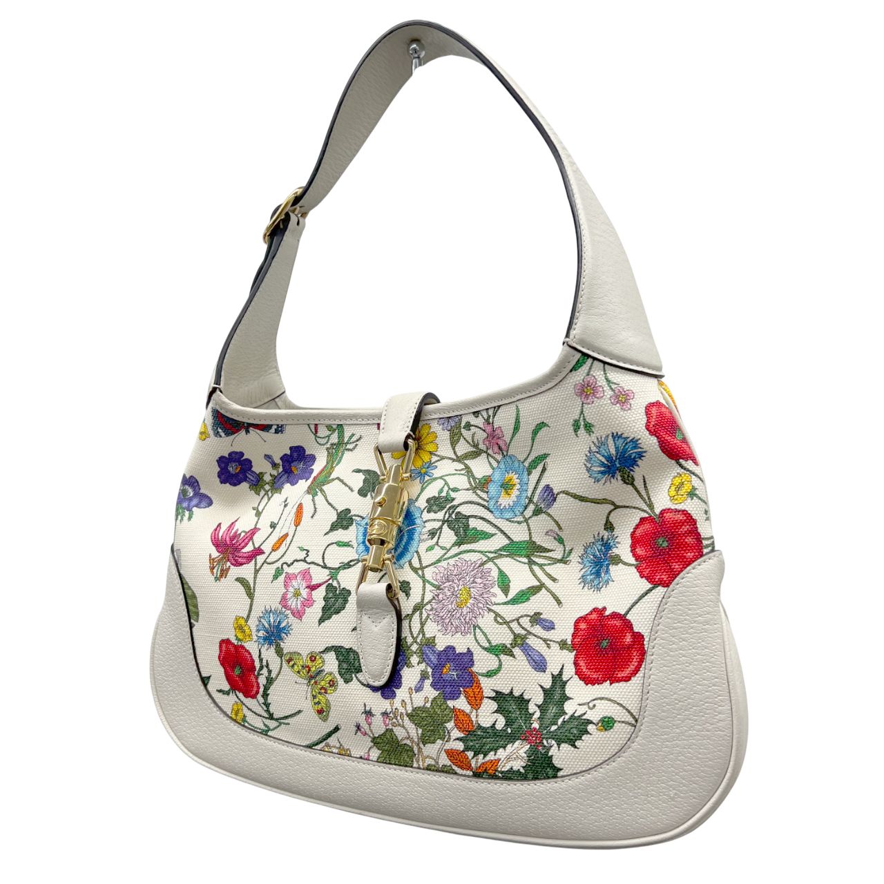GUCCI グッチバッグ ほぼ未使用 GGフローラ ジャッキー ホーボー 