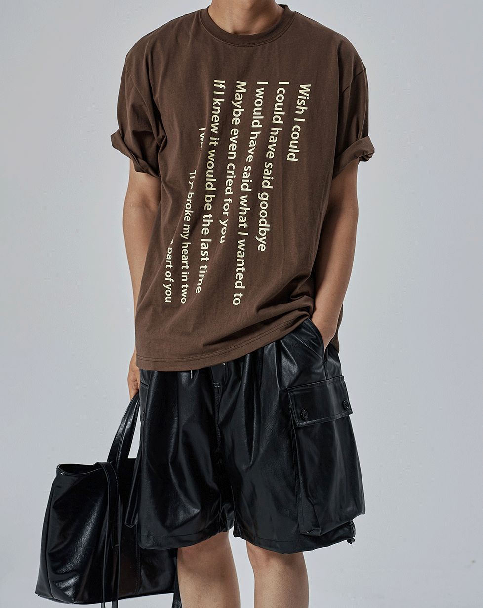 [COSYHARU公式] WISH Oversized Short Sleeve Tee 送料・関税込 COSYHARU公式] WISH オーバーサイズ 半袖Tシャツ - メルカリ