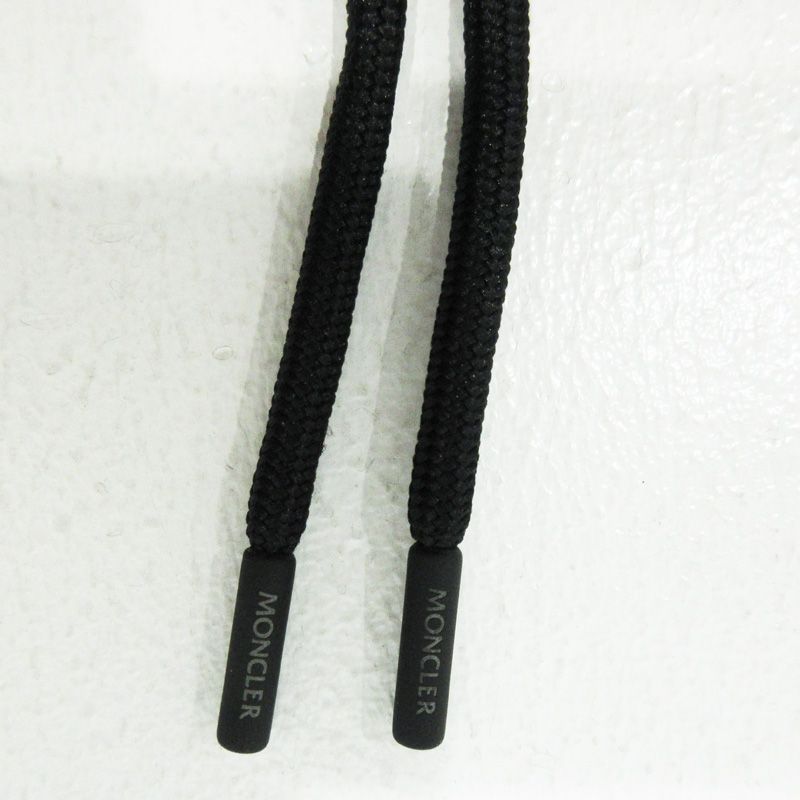 三重本店 MONCLER GENIUS モンクレールジニアス × FRAGMENT DESIGN フラグメントデザイン PANTALONE 21AW ロゴプリントカーゴイージーパンツ G209U2A ブラック サイズ M 108 KIN-KAAI_COM