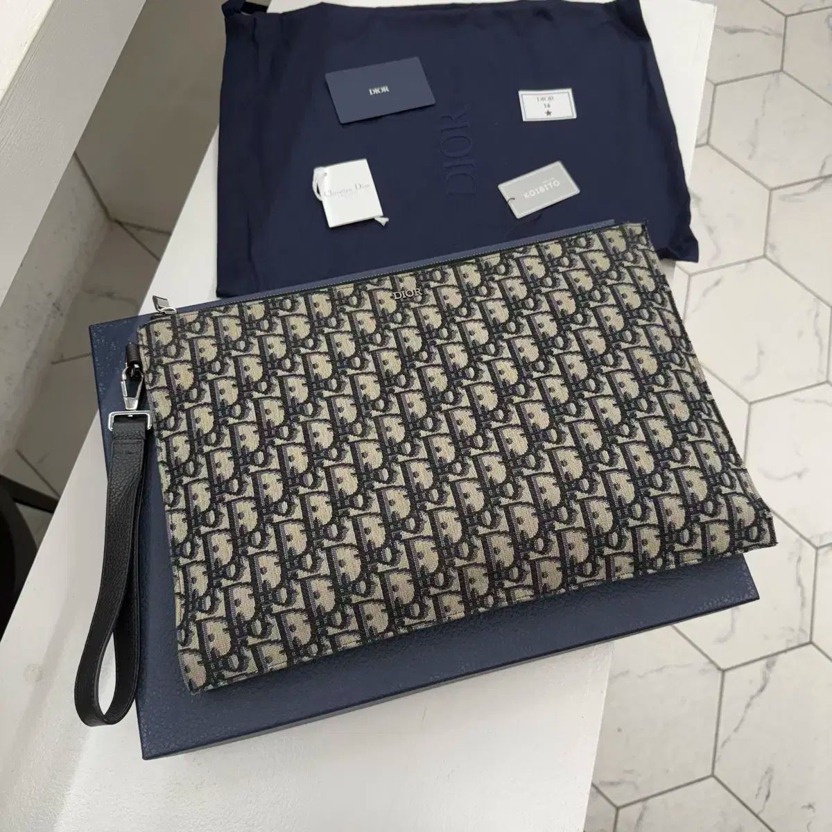 Dior ディオール オブリーク a4 クラッチバッグ