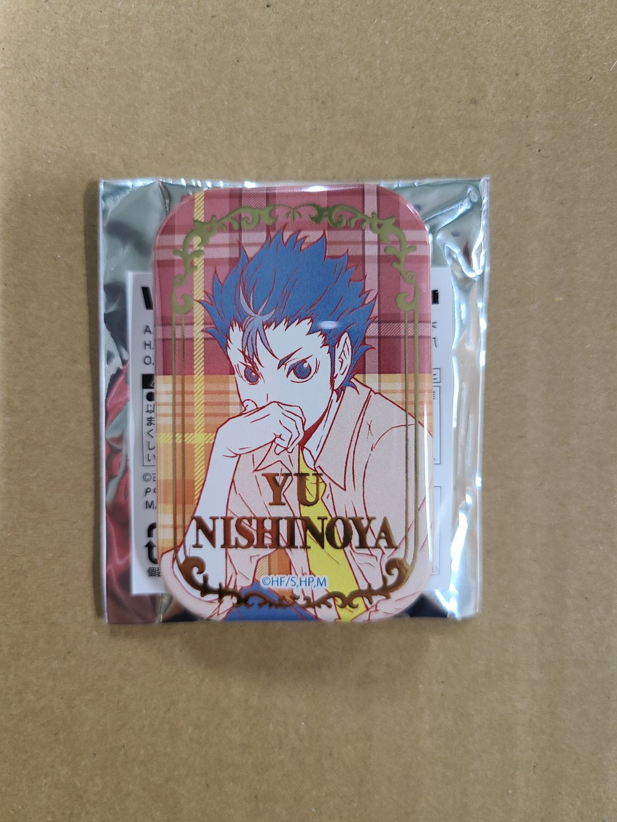 ハイキュー セブンネット限定 スクエア缶バッジ 西谷夕 - メルカリ