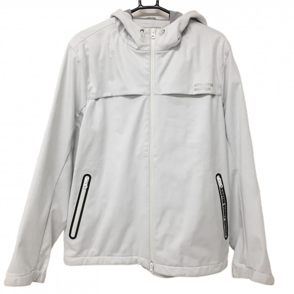 マスターバニー ジップパーカー 白 裏起毛 ATHLETIC MASTER メンズ 7(2XL) ゴルフウェア MASTER BUNNY EDITION