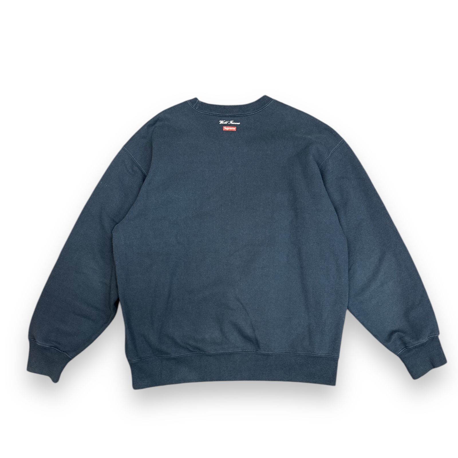 国内正規 SUPREME 20AW Aerial Crewneck フロントプリント スウェット エアリアル クルーネック シュプリーム ネイビー M  80779A3 - メルカリ