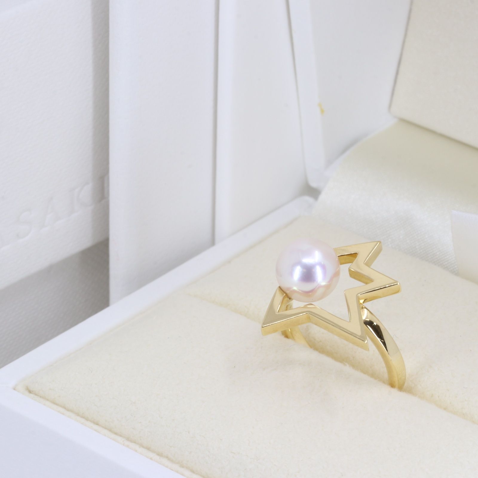 ITCNFMFD4PMO TASAKI タサキ K18 コメット プラス パールリング 5.3g 