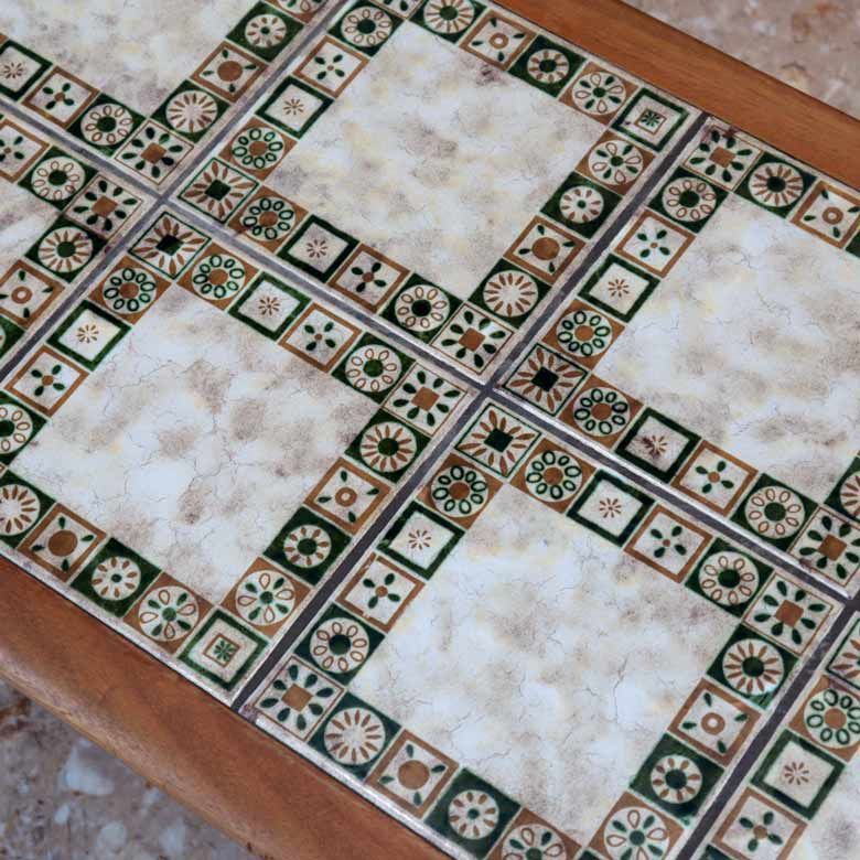 タイルトップテーブル ヴィンテージ イギリス 長方形 ミッド