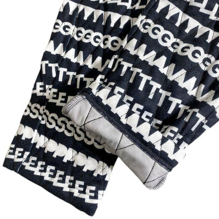 本物100%! PEARLY GATES パーリーゲイツ ゴルフ 天竺ニット DiAPLEX ロゴボーダー柄 中綿キルティング ロングパンツ ゴルフウェア 053-2231107 定価3.6万 ネイビーブラック ホワイト ▲040 50206w07