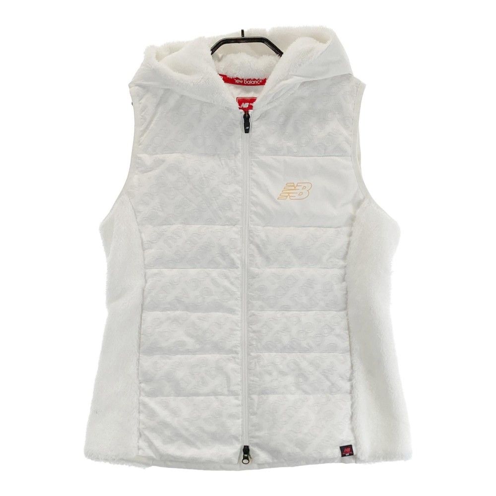 ニューバランス ゴルフ ダウンベスト 白 LL 新品タグ付き　定価22000円 サイズ：2 NEW BALANCE GOLF ニューバランス フード付 ダウン
