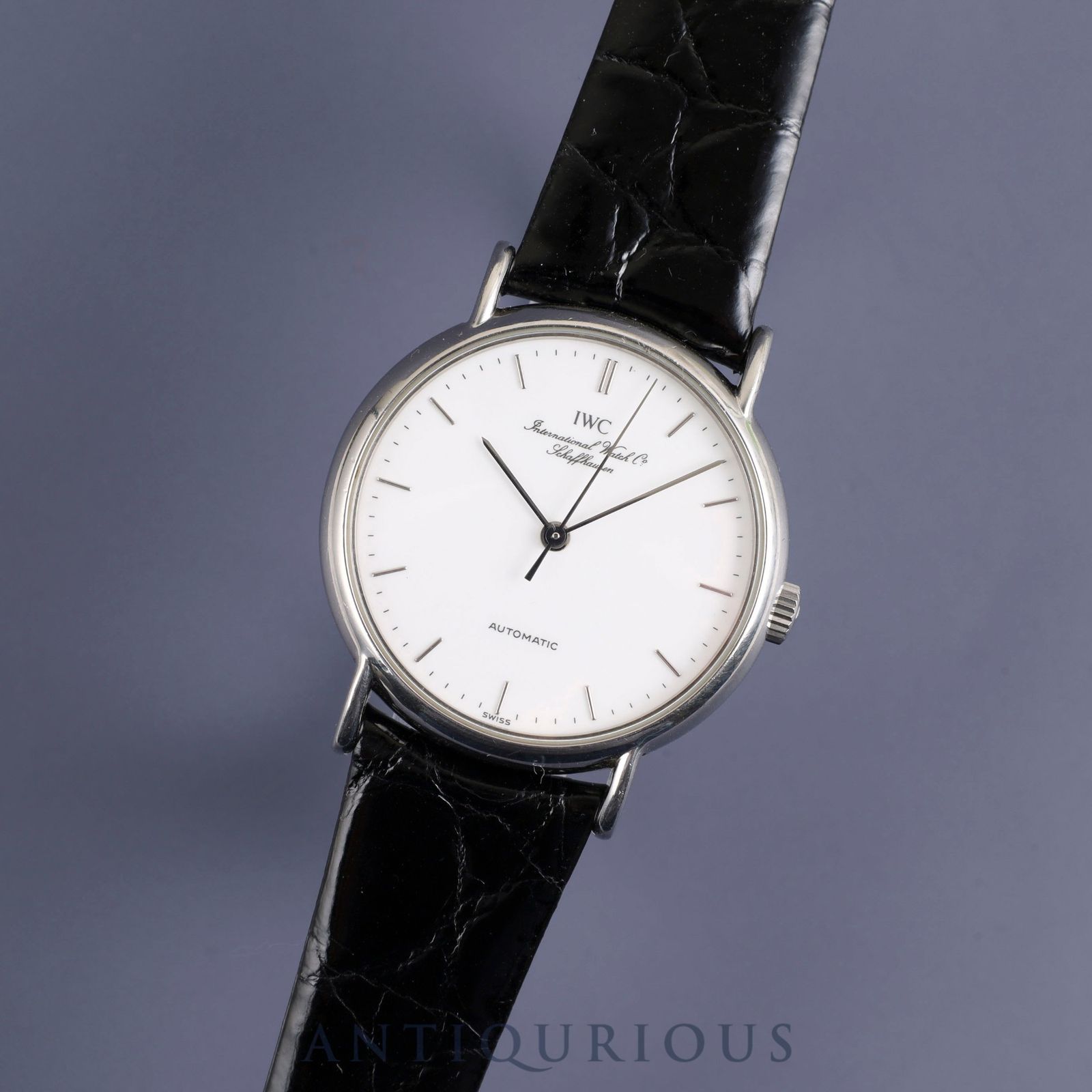 IWC ポートフィノ IW351403 自動巻き SS 革 社外尾錠（SS）ホワイト文字盤 オーバホール済み アイダブリュシー