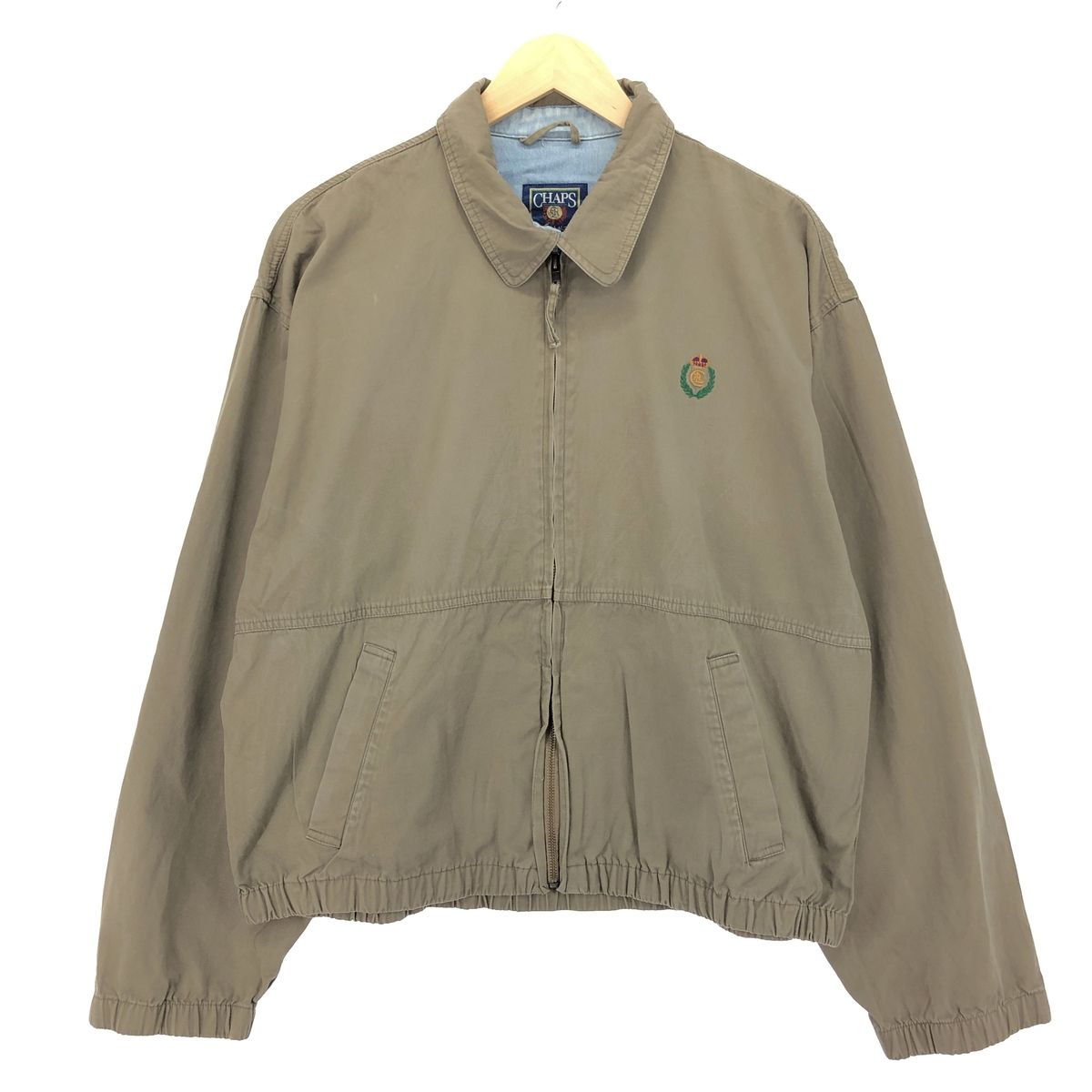 古着 80年代 ラルフローレン Ralph Lauren CHAPS チャップス スイングトップ スポーツジャケット メンズL ヴィンテージ/eaa423989