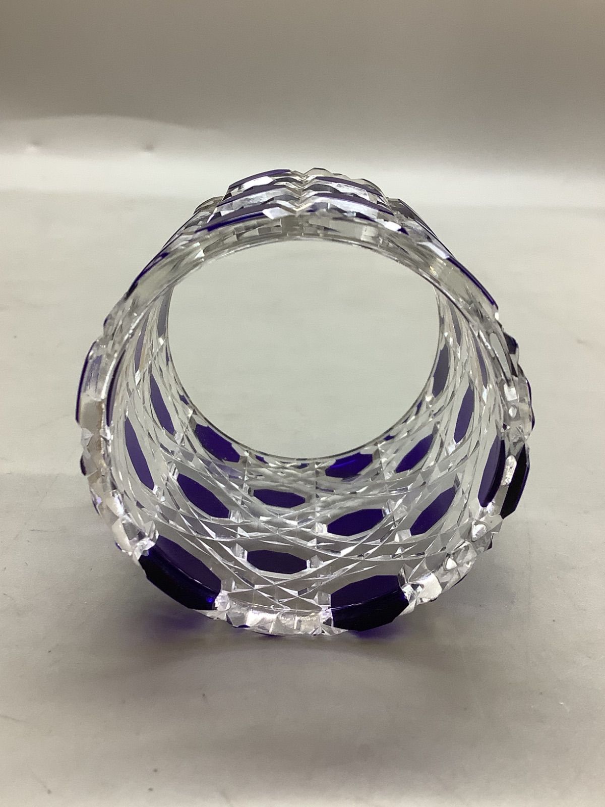 N 薩摩切子 蓋置 竹田太武朗 八角籠目 茶道具 夢柄子工房 江戸切子 煎茶道具 ガラス細工 WWW_IBETON_RU