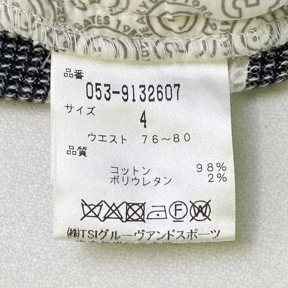PERRY GATES ボーダー　シャツ　サイズ4 4WAYポップコーン半袖ポロシャツ ＜ボーダー柄＞ | PEARLY GATES