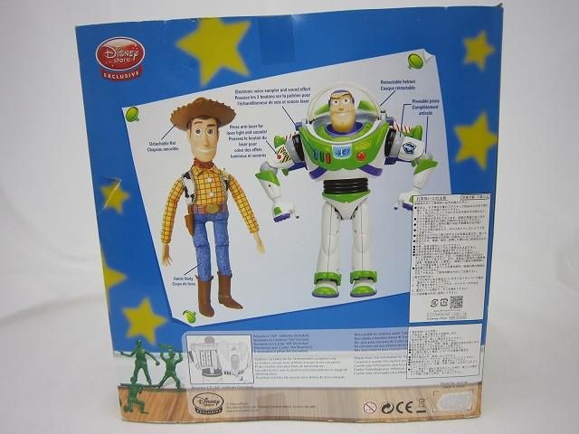 中古品 ディズニー ディズニーストア エクスルーシブ トイストーリー バズ ウッディ ツインパック トーキングフィギュア 中古品 ディズニー ディズニーストア エクスルーシブ トイ