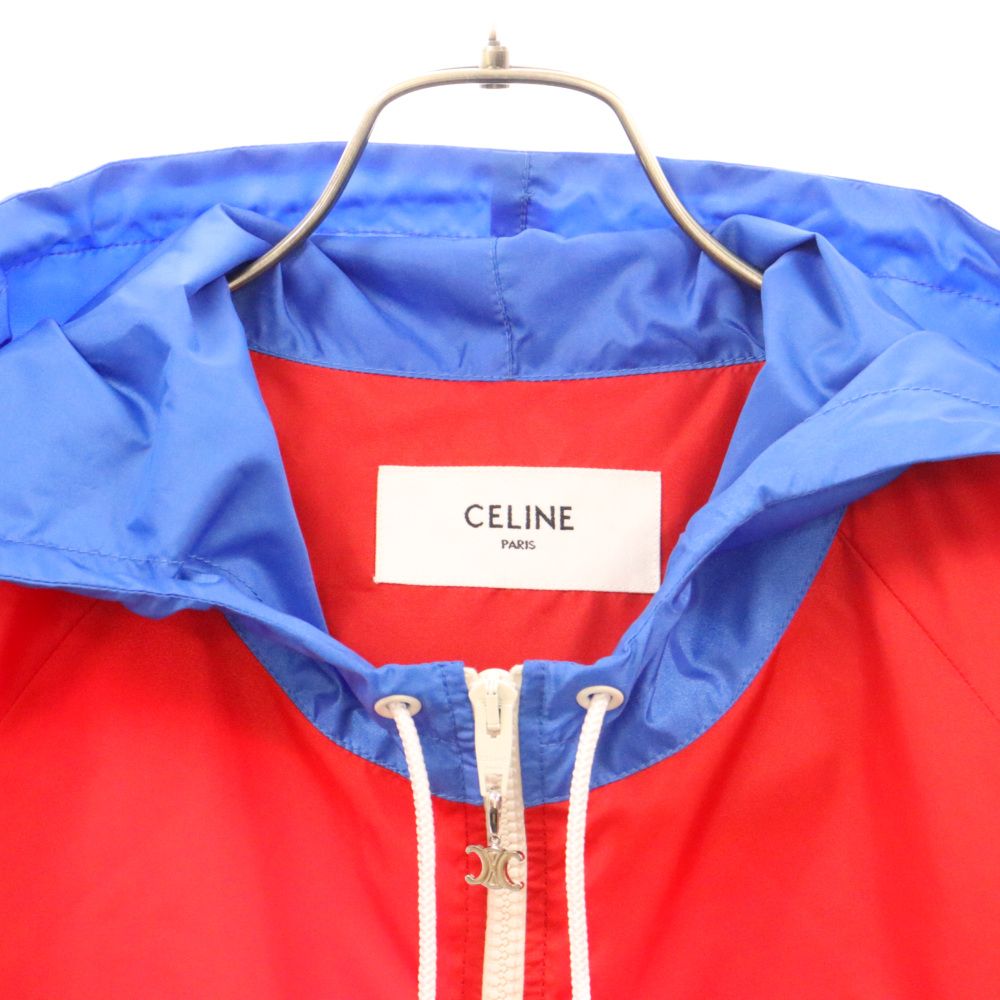 CELINE 21SS バイカラー ジップアップ ナイロン ブルゾンジャケット