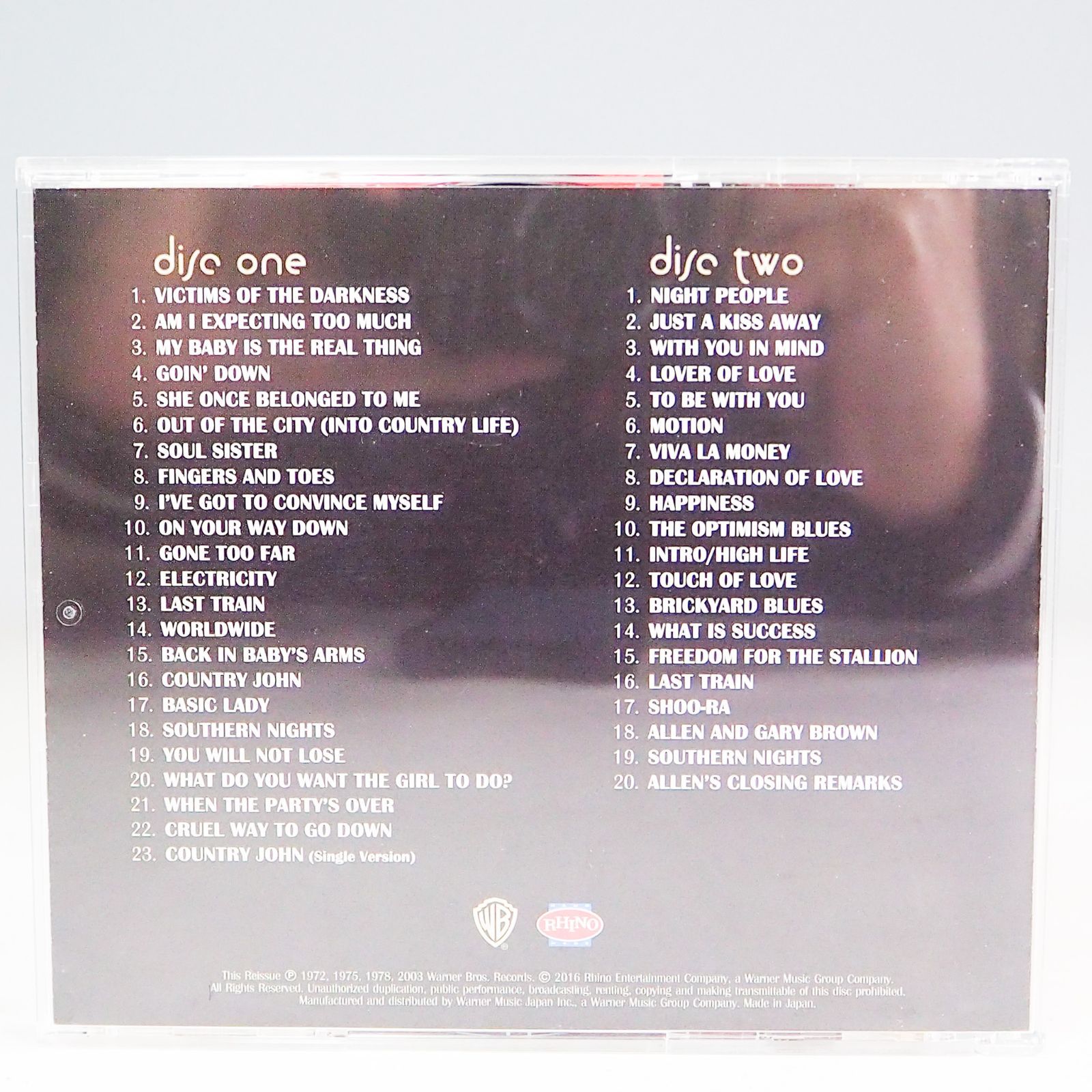 K9282 アラン・トゥーサン the Complete Warner Recordings 2枚組 CD 