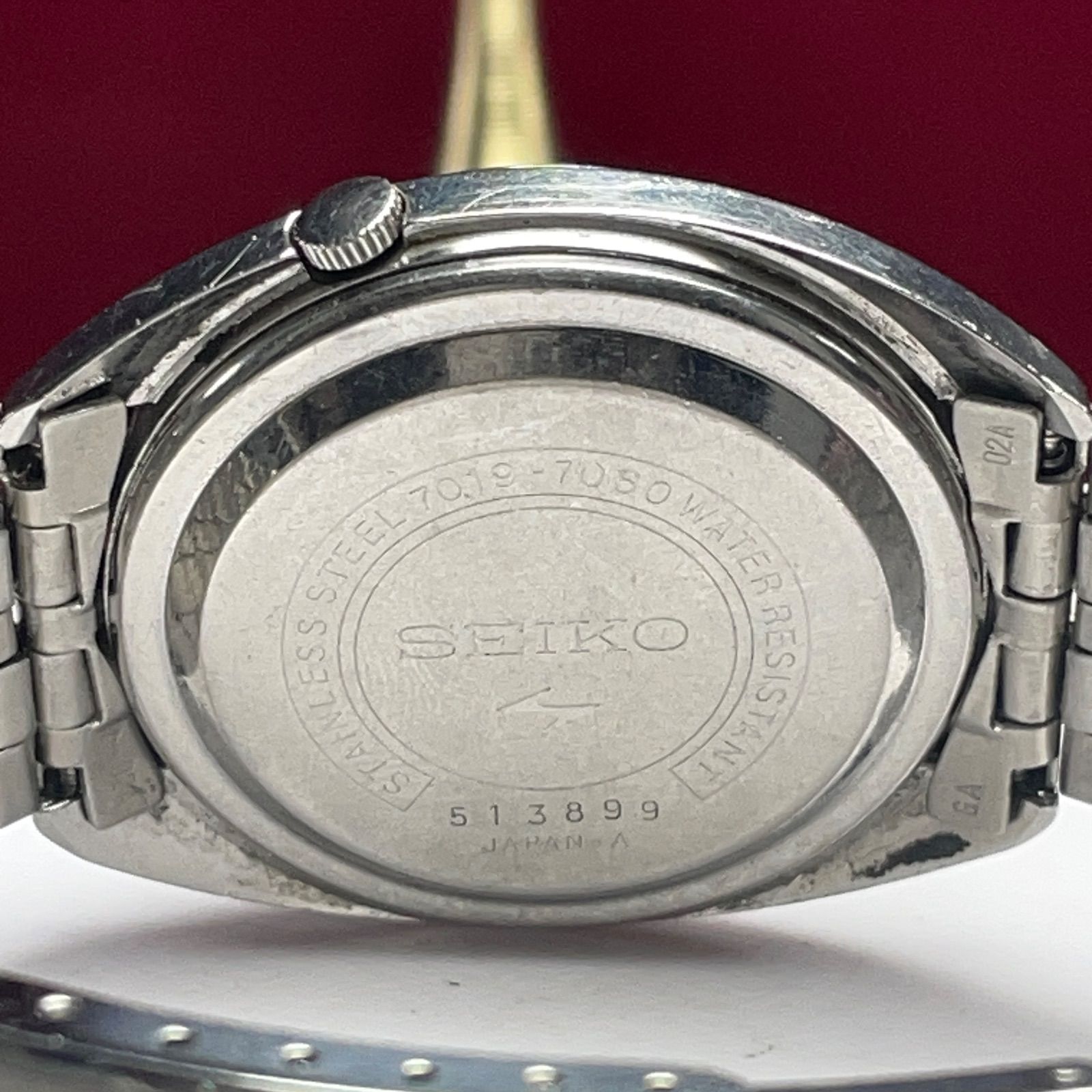 1975年製 SEIKO 5 ACTUS 自動巻 21石 SEIKO製ブレス ヴィンテージ