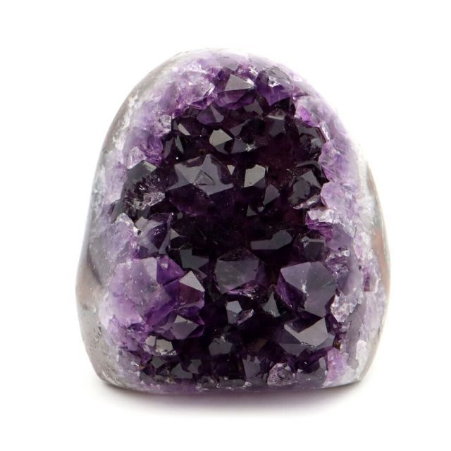 アメジスト クラスター 原石 側面磨き 底切り 1点物 87g ウルグアイ産 Amethyst 送料無料 母の日 贈り物 ギフト プレゼント