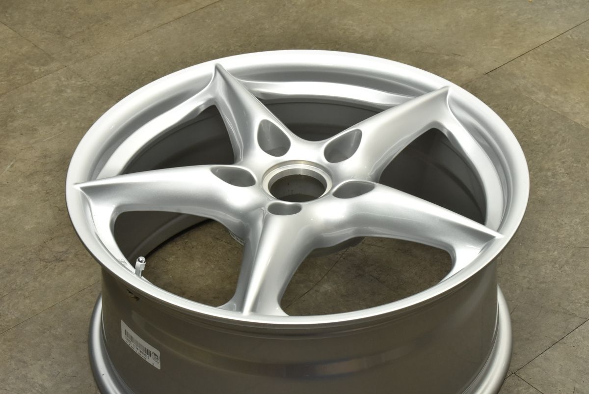 ポルシェ 996型 911 カレラ4 タイプ 社外 18in 8J 50 PCD130 1本 純正ルック アルミホイール 986 997 carrera4 交換用 スペア