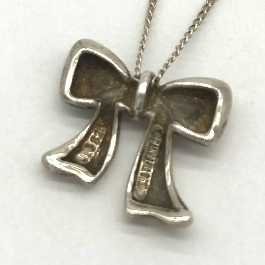 ▽Tiffany＆Co./ティファニー SV925 リボンネックレス