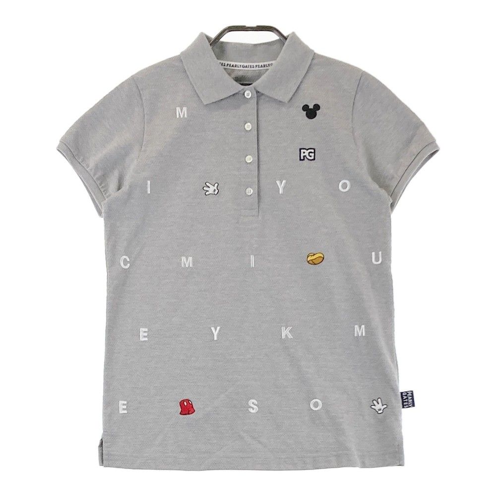 PEARLY PEARLY GATES レディース ミッキー ポロシャツ サイズ0 GATES