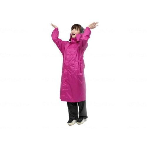 【新品・5営業日で発送】トキワ 雨先案内人 サイクルレインコート (3193) ベリーピンク M+