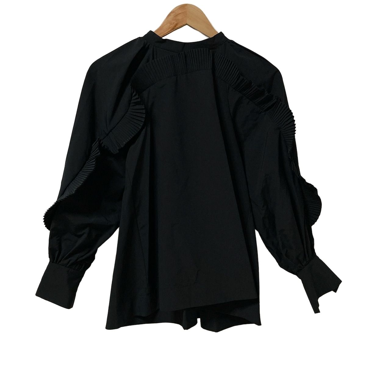 CELFORD セルフォード 長袖カットソー サイズF レディース - 黒 フリル プリーツ