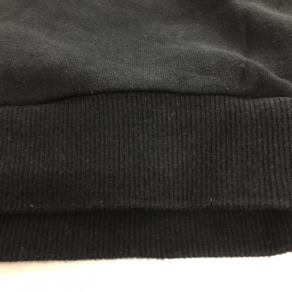 アルチビオ フード付きトレーナー 黒 フード内側ボーダー パーカー