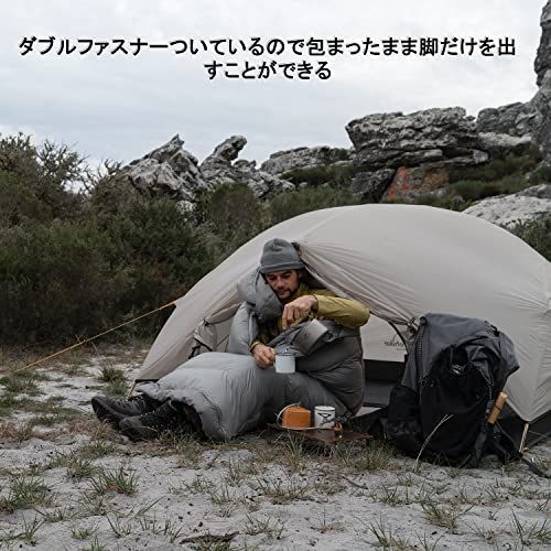 RM80グレー（右開き）_RM80-M（210x75cm） Naturehike 寝袋 ダウン