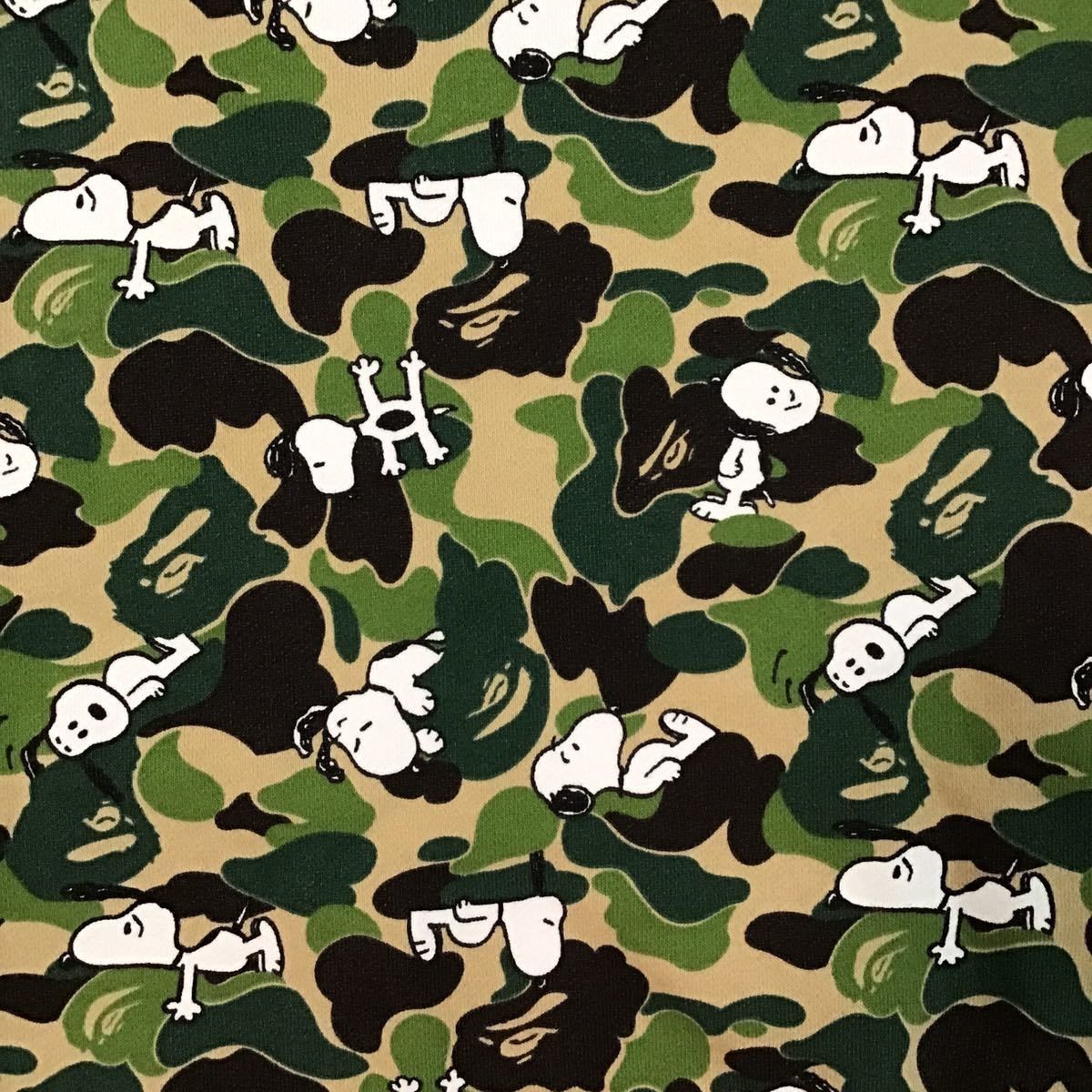 スヌーピー BAPE ABC camo スウェット ベイプ ape エイプ 迷彩 - メルカリ