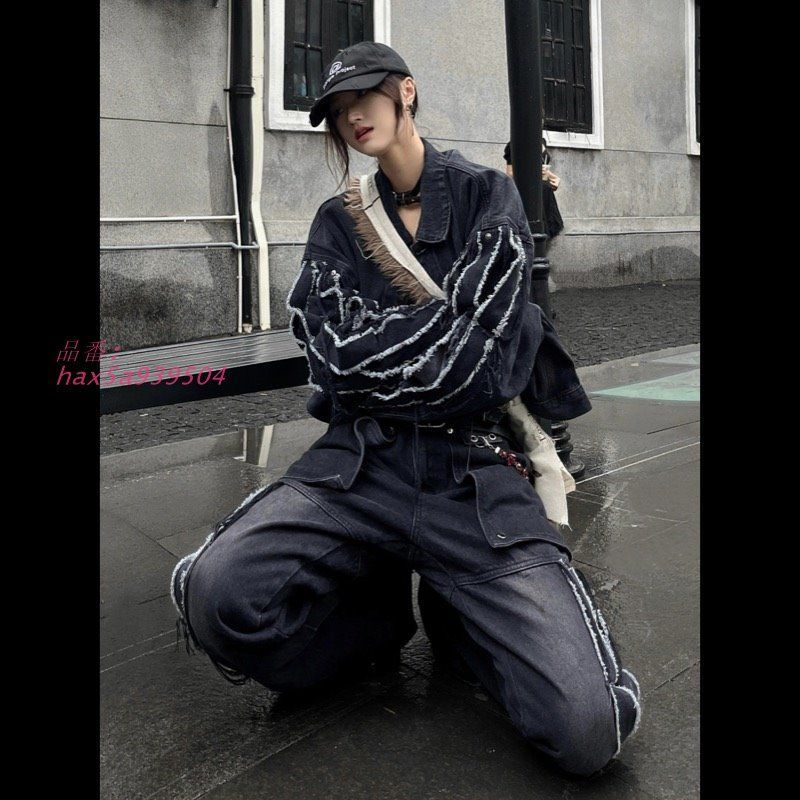 先進的な デニムジャケット韓国ファッ hax5a939504 顕著な