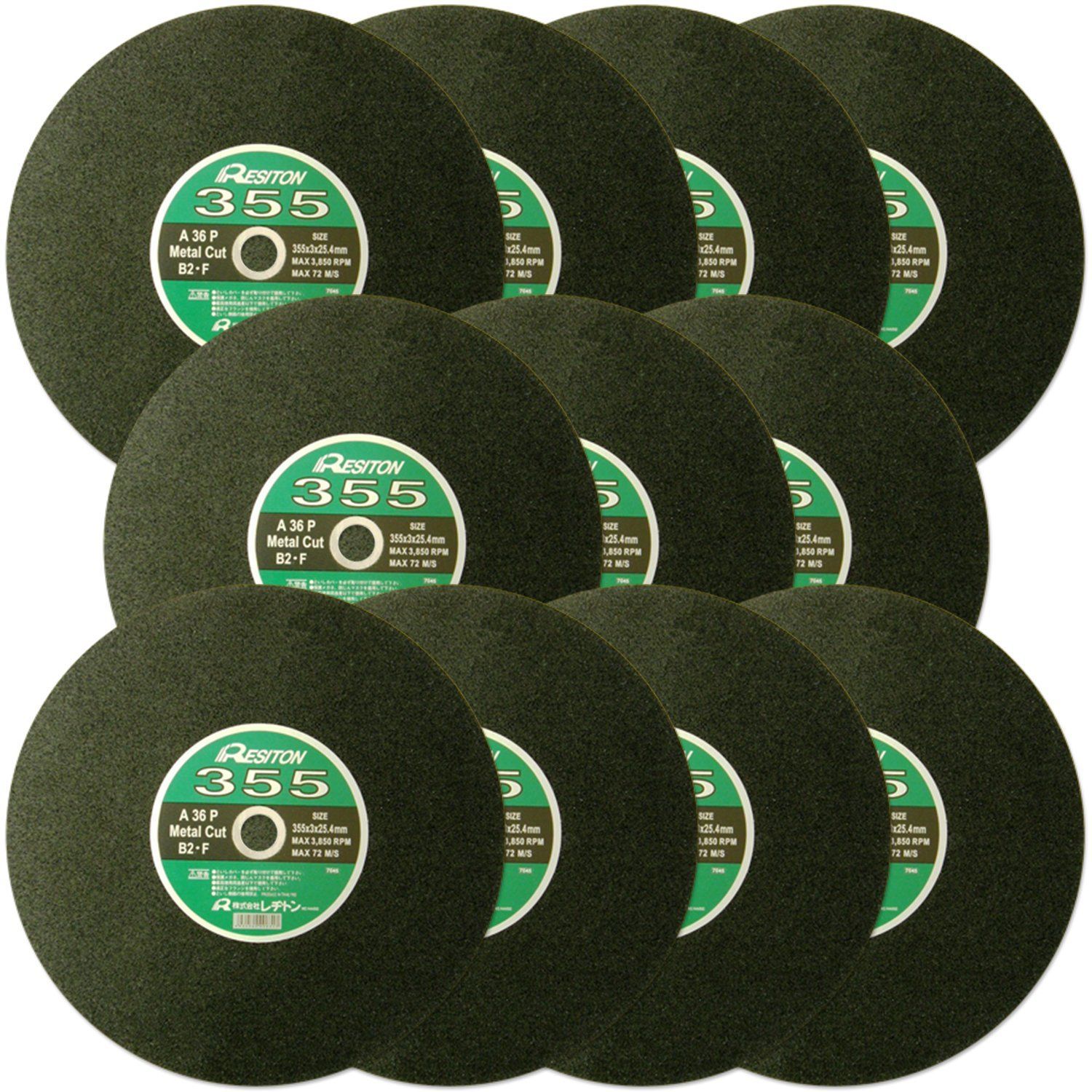 レヂトン 切断砥石 鉄工用 355×3×25.4 11枚入り T355